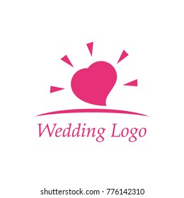 Elegant Wedding Logo Design Vector