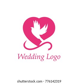 Elegant Wedding Logo Design Vector