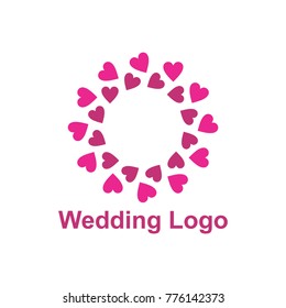 Elegant Wedding Logo Design Vector