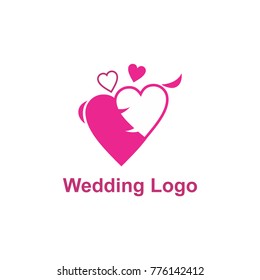 Elegant Wedding Logo Design Vector