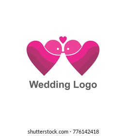 Elegant Wedding Logo Design Vector