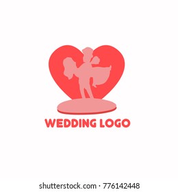 Elegant Wedding Logo Design Vector