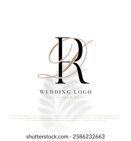 Elegant Wedding Monogram Vector DR RD