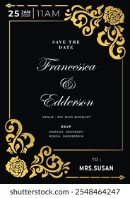 Elegant Weeding Party Invitation Design