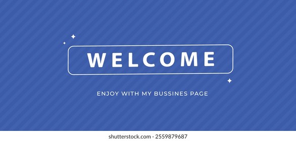 Elegant Welcome Banner Design for Business Promotions