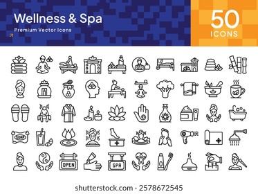 Elegant Wellness Spa Pack Design with Stroke