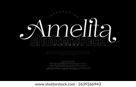 Elegant and whimsical script font with unique curves, ideal for invitations and feminine branding