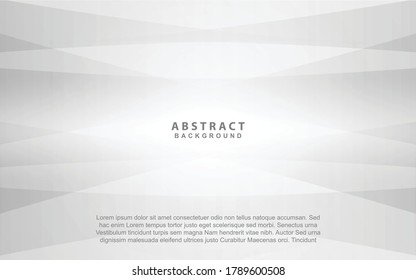 Elegant white abstract background with gray textured. Clean and silky design concept vector illustration. Soft and smooth graphic can use for wallpaper, cover poster, brochure, flyer, banner promotion