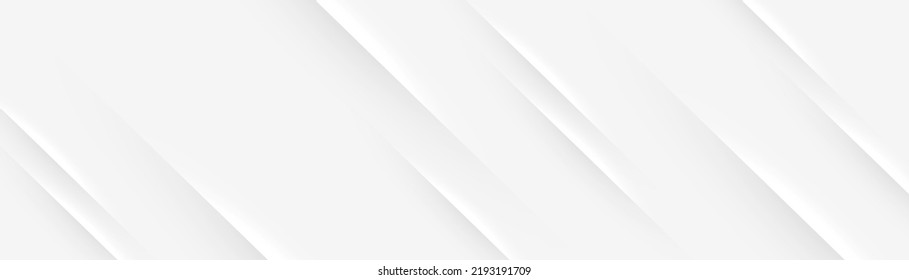 Elegant white abstract background with shiny lines. Minimal diagonal stripes design. Modern simple graphic texture element. Smooth and clean subtle vector illustration. Suit for cover, header, web