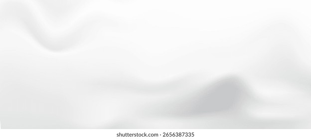 Elegante fondo abstracto blanco con ondas suaves y Gradientes sutiles, perfecto para presentaciones, exhibiciones de productos o diseños minimalistas modernos.