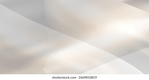 Elegant White Abstract Wave Background with Smooth Gradient Light. vector EPS 10