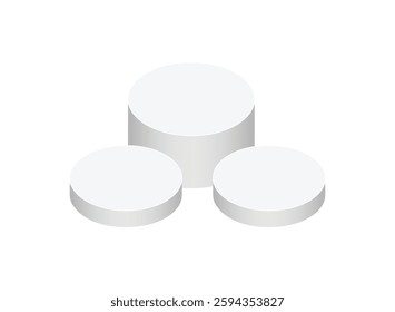 Elegant White Award Product Podium
