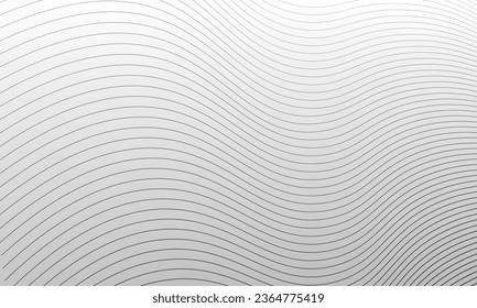 Elegant white background design with dynamic wavy lines pattern
