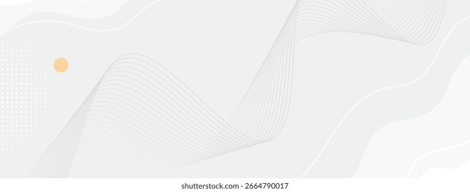 Fundo branco elegante com linhas onduladas fluindo perfeito para projetos sofisticados e contemporâneos