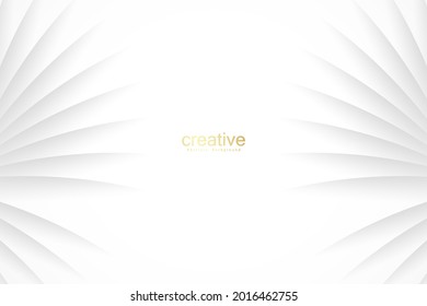 Elegant white background with shiny lines. Modern luxury design