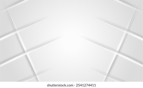 Elegante fondo blanco con líneas brillantes
