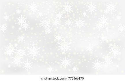 Vector Snowflakes Snowfall Snow Snowflakes On Stock Vector (Royalty ...