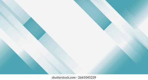 Fundo abstrato branco e azul elegante com linhas diagonais brilhantes. Gráfico futurista moderno. Modelo de banner horizontal. Terno para negócios, capa, cabeçalho, site, brochura, apresentação
