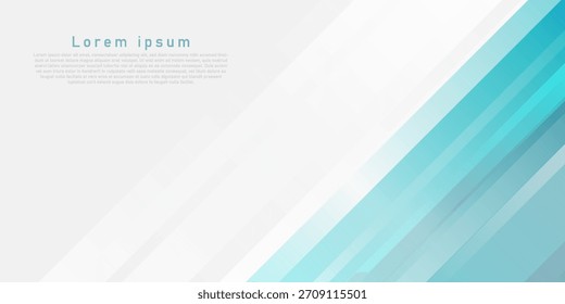 Elegant white and blue abstract background with shiny diagonal lines. Modern futuristic graphic. Horizontal banner template. Suit for business, cover, header, website, brochure, presentation