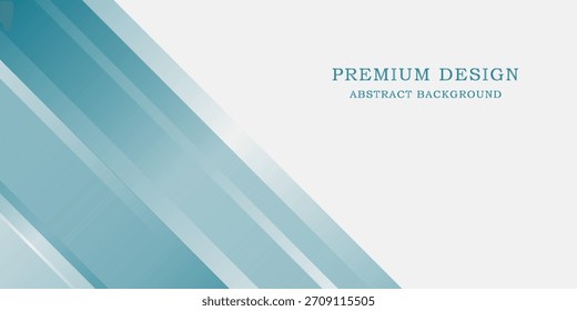 Elegant white and blue abstract background with shiny diagonal lines. Modern futuristic graphic. Horizontal banner template. Suit for business, cover, header, website, brochure, presentation