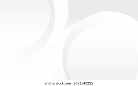 Elegante Branco Círculos Gradiente Fundo - tons de cinza suave, Design limpo, Arte moderna abstrata, Estilo minimalista, tons sutis e pano de fundo gráfico contemporâneo