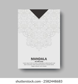 elegant white cover with mandala