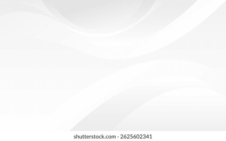 Elegant White Curved Lines Backdrop: A Versatile and Modern Abstract Design for Presentations, Web Design, and Creative Projects, Ideal for Clean and Minimalist Aesthetics