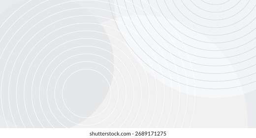 Capa abstracta geométrica blanca elegante del traslape del fondo en el espacio brillante con la decoración del efecto de las líneas. Concepto moderno del estilo de los círculos del elemento del Diseño gráfico para el Anuncio.