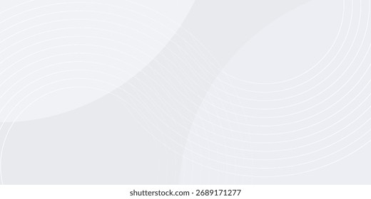 Capa abstracta geométrica blanca elegante del traslape del fondo en el espacio brillante con la decoración del efecto de las líneas. Concepto moderno del estilo de los círculos del elemento del Diseño gráfico para el Anuncio.