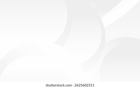 Fundo de gradiente branco elegante com círculos sobrepostos, design minimalista moderno, transições suaves, limpo e simples estética perfeita para apresentações digitais e design da Web