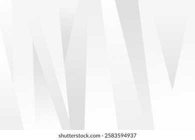 Elegant White Gradient Background with Smooth Waves and Light Shadows