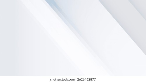 Elegant White and Gray Abstract Background with Diagonal Geometric Lines, Ideal for Modern Presentations and Minimalist Designs, Provides a Clean and Professional Look