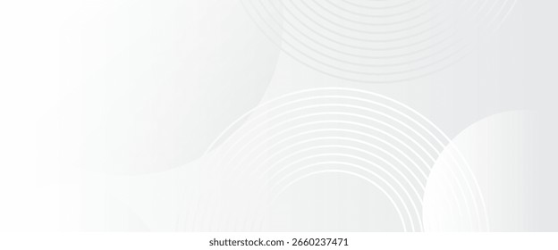 Elegante fondo abstracto blanco y gris con patrones de líneas circulares y Gradientes suaves, ideal para proyectos de diseño modernos y minimalistas.