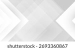 Elegant white and gray geometric background features overlapping triangles and arrows, creating a modern and sophisticated design with soft shadows and subtle gradients for a clean aesthetic