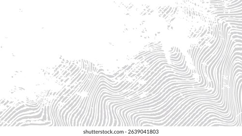 Elegant White and Grey Topographic Pattern with Distressed Details, a Versatile Design for Modern Creative Projects and Subtle Backgrounds, Contemporary Art Texture