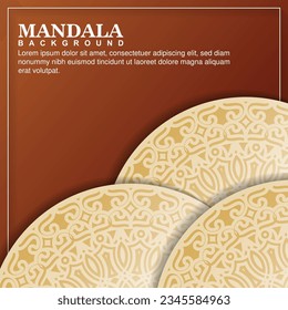 Elegante concepto de fondo de mandala blanca