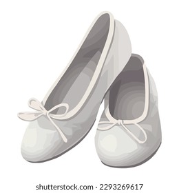 Elegant white shoes isolated icon