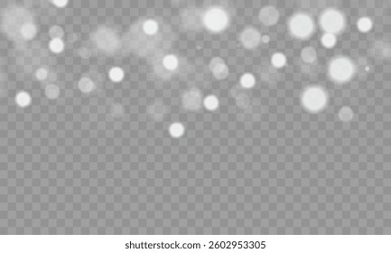 Elegant White Sparkles – A graceful display of soft, luminous white orbs and gentle sparkles floating across space, conveying a sense of purity, lightness, and the calming beauty of sparkling magic 