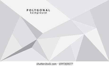 Elegant white triagles shapes background