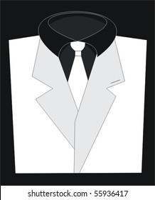 Elegant White Tuxedo