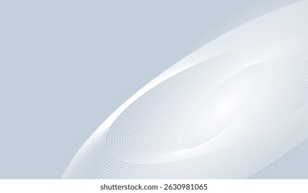 Elegant White Wave Pattern on Soft Grey Background, Ideal for Modern Design Projects and Calming Visuals, Abstract Background with Flowing Lines and Gentle Light