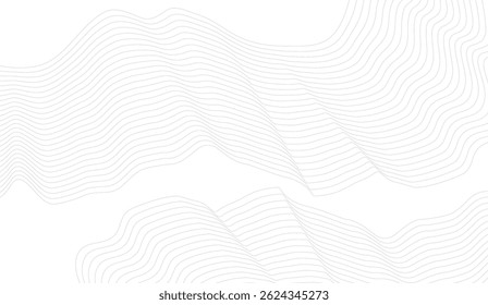 Elegant White Wavy Lines Abstract Background for Minimalist Design and Modern Templates, Subtle Texture Adds Depth, High-Resolution for Versatile Applications, Perfect for Creative Projects