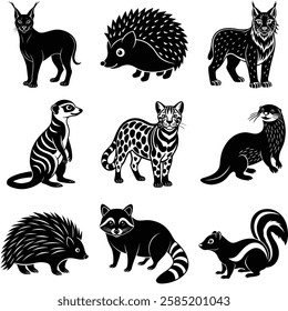 Elegant Wild Animal Silhouette for Posters and Prints
