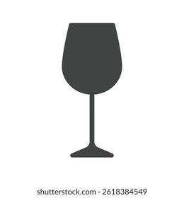 Elegant Wine Glass Icon Symbolizing Celebration Sophistication Fine Dining Alcohol And Vineyard Culture