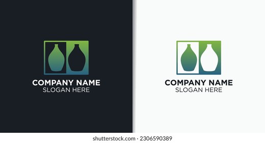 elegant wine logo design template, drink logo inspiration