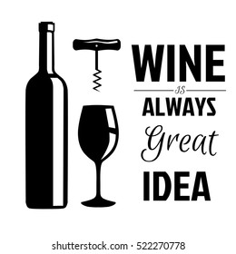 Elegant wine logo templates, vector illustration isolated on white background. Vintage style wine badges and labels. Black and white logo templates, wine and grapes, wine glass, wine bottle