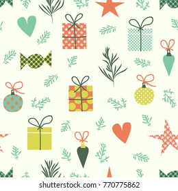 An elegant winter foliage pattern