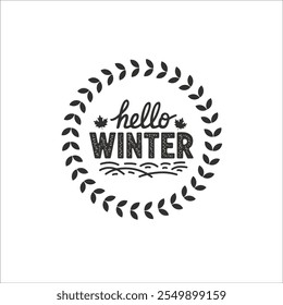 Gráfico de inverno elegante com chapéu de topo elegante

Folhas de inverno brincalhão e design de script

Ilustração Sazonal de inverno da alô encantadora

Tema de inverno mínimo com script escrito à mão
