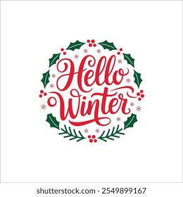 Gráfico de inverno elegante com chapéu de topo elegante

Folhas de inverno brincalhão e design de script

Ilustração Sazonal de inverno da alô encantadora

Tema de inverno mínimo com script escrito à mão
