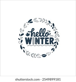 Gráfico de inverno elegante com chapéu de topo elegante

Folhas de inverno brincalhão e design de script

Ilustração Sazonal de inverno da alô encantadora

Tema de inverno mínimo com script escrito à mão
